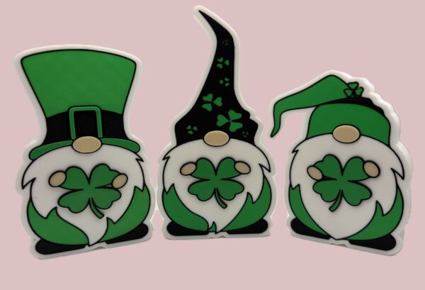 The "Lucky Trio" St. Patrick's Day Gnome Set
